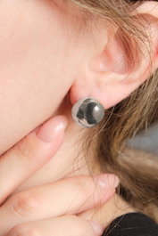 Heliophilia Silver Pendientes de Plata con Circonita